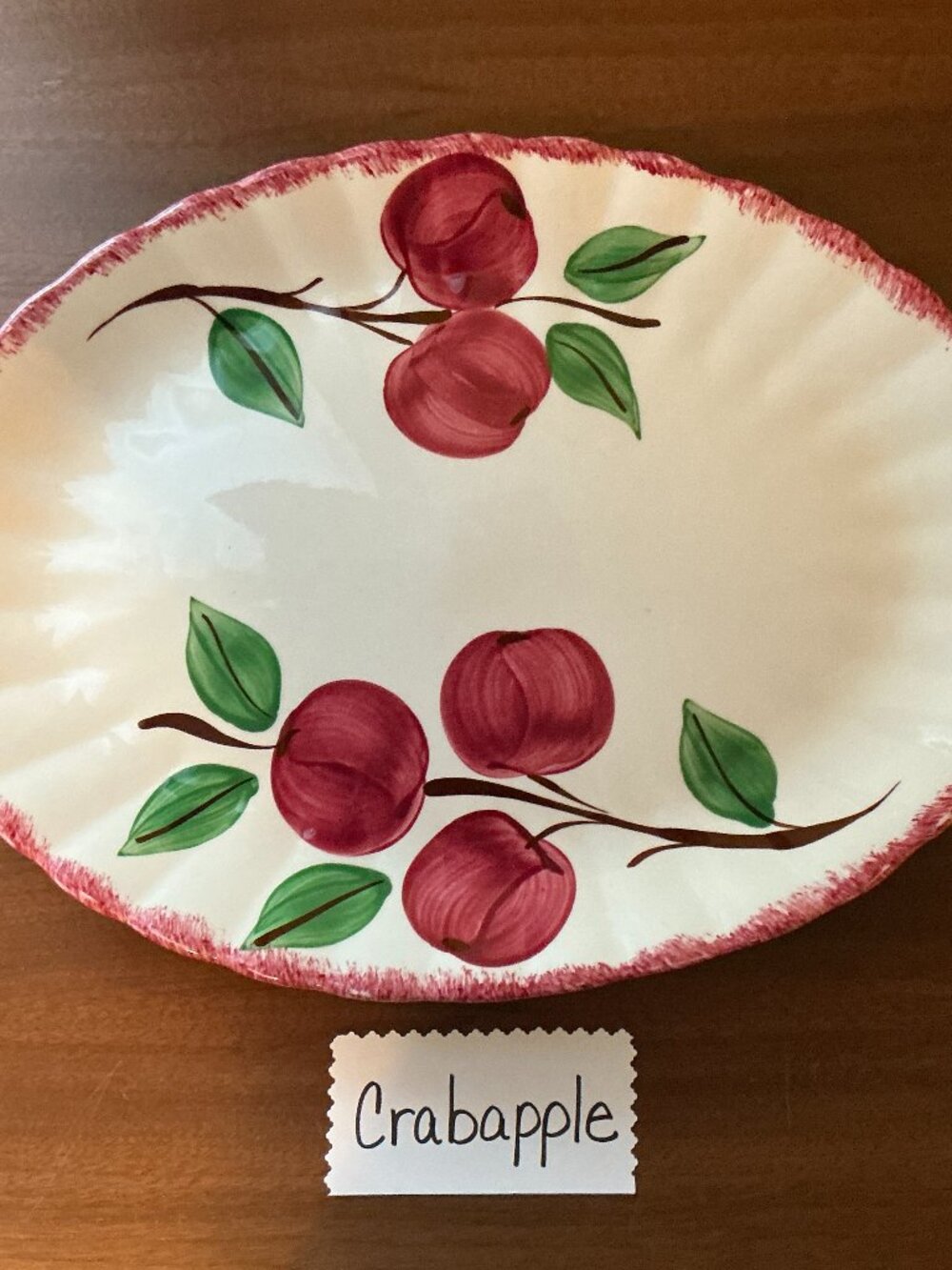 Blue Ridge Southern Pottery Crab Apple